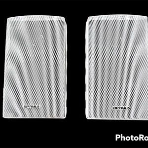RARE VINTAGE SET OPTIMUS PRO XS WHITE SPEAKERS